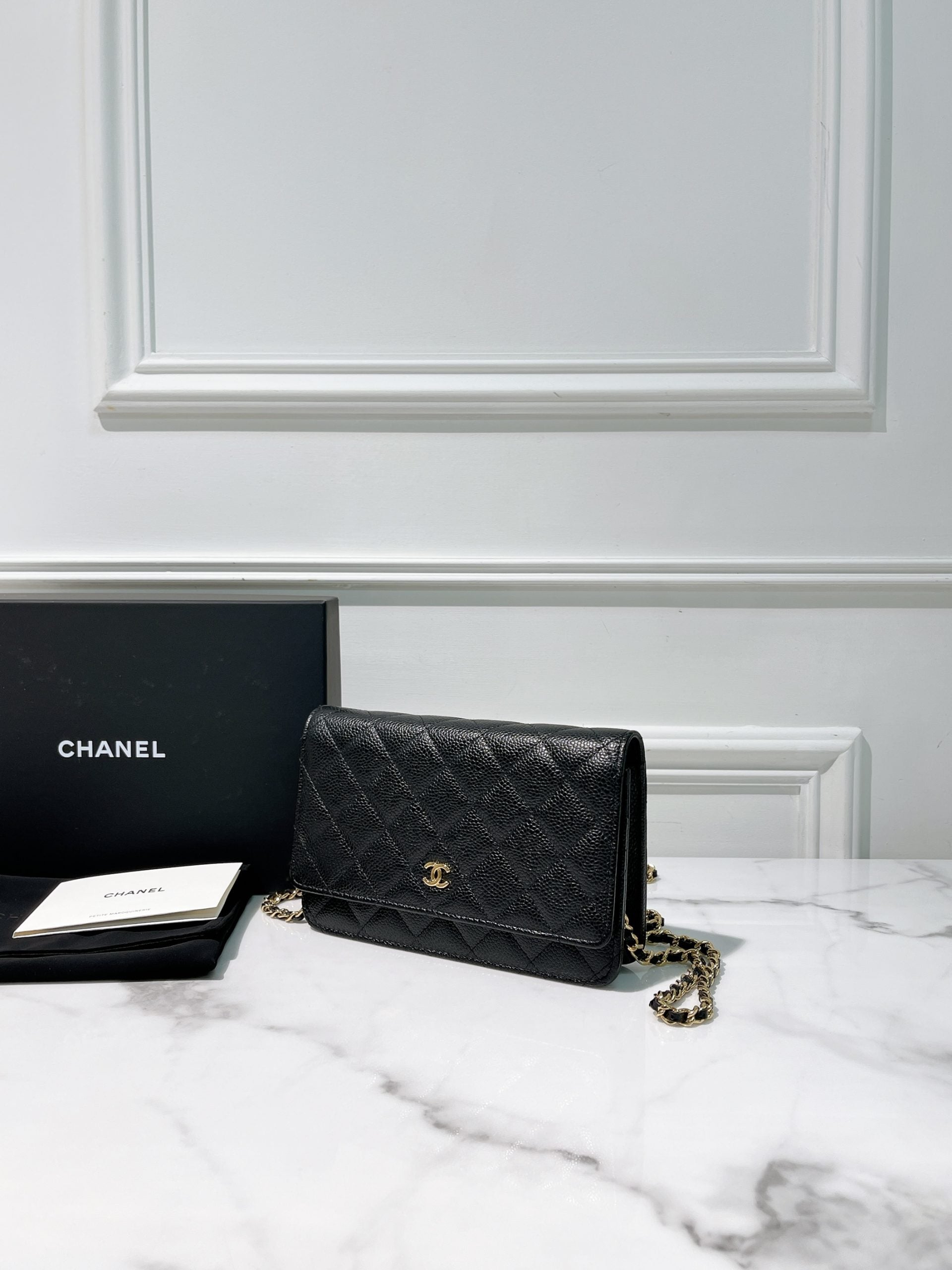 CHANEL WOC, Black/Gold