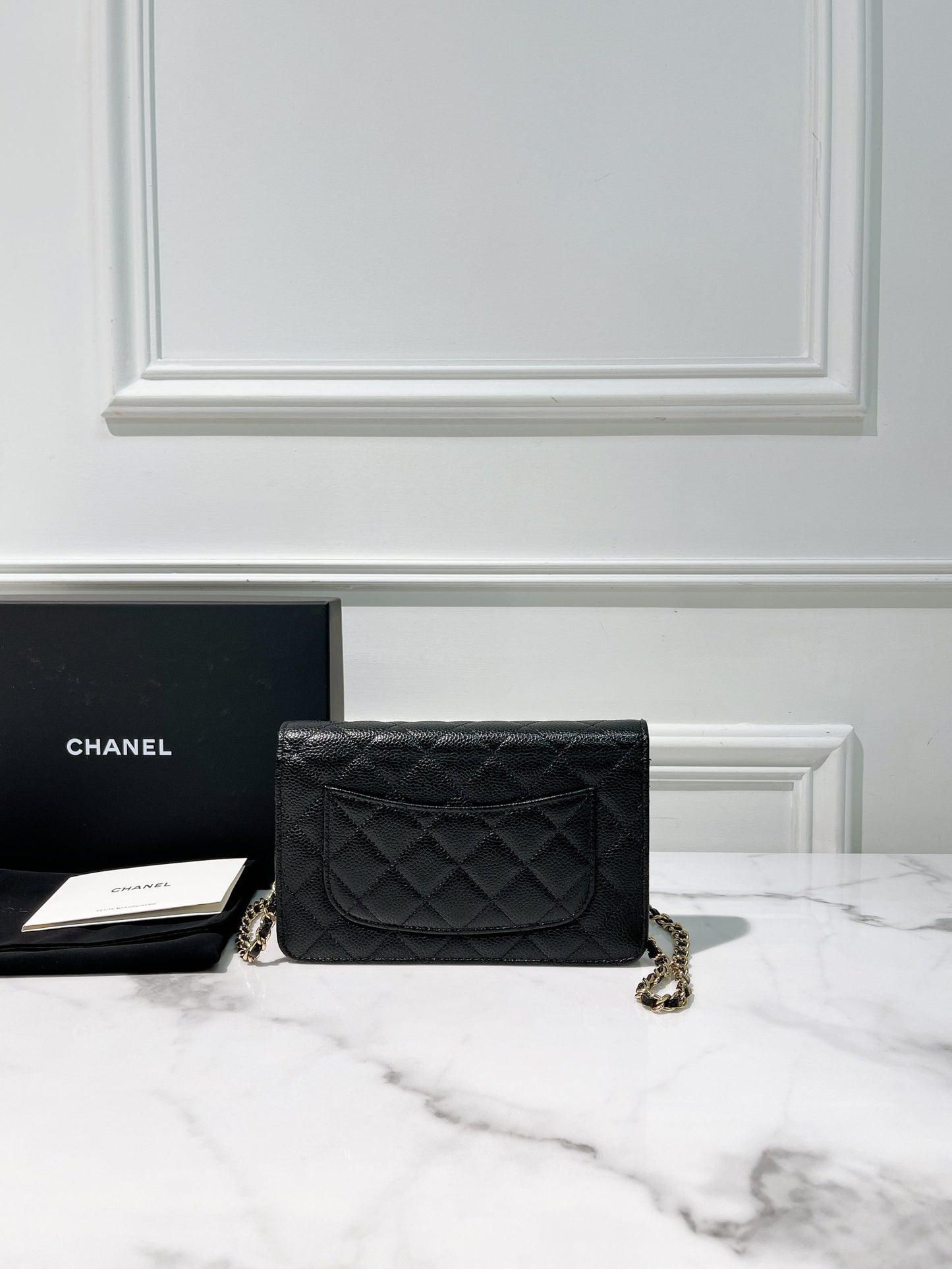 CHANEL WOC, Black/Gold
