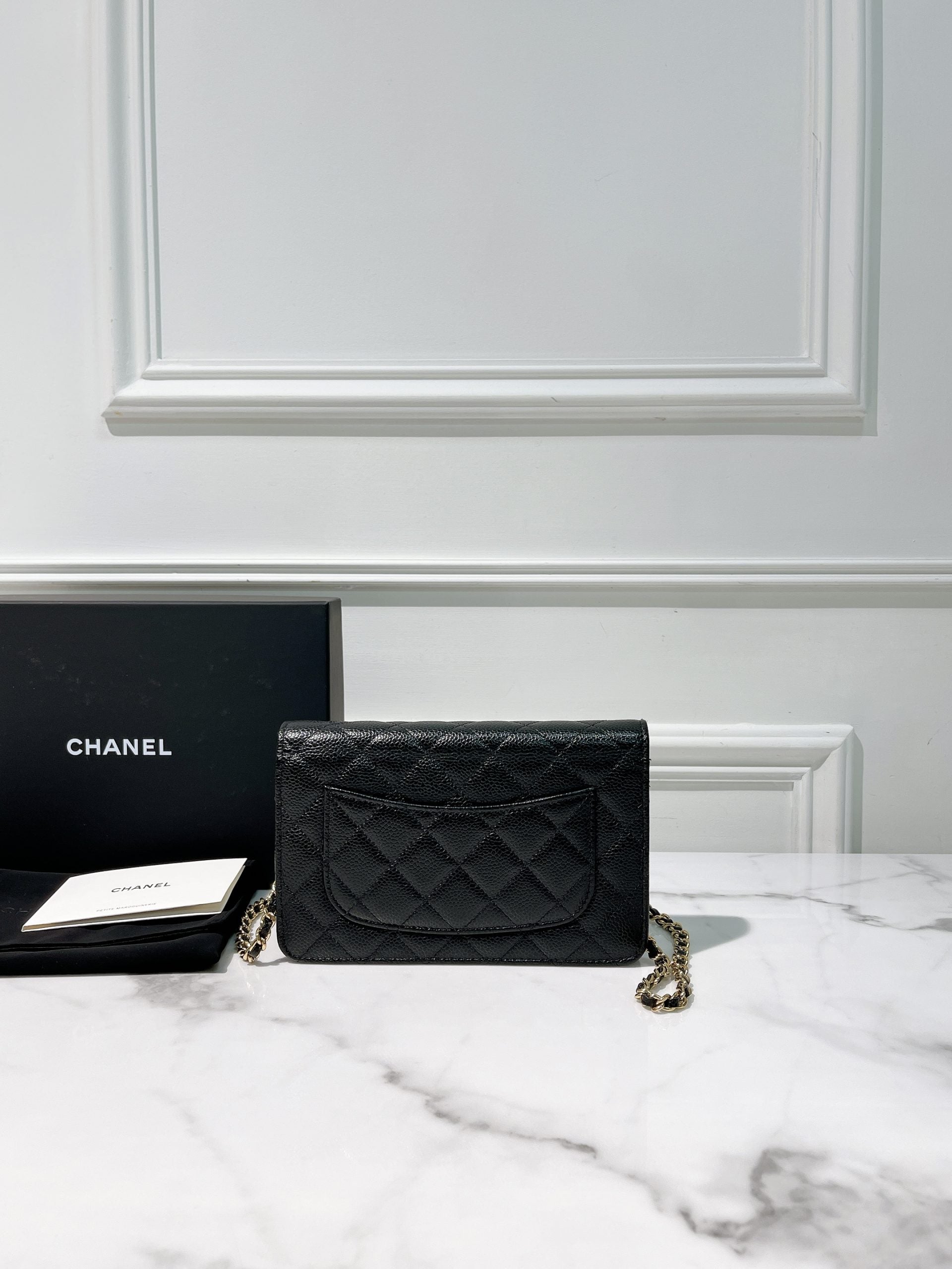 CHANEL WOC, Black/Gold