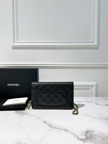 CHANEL WOC, Black/Gold
