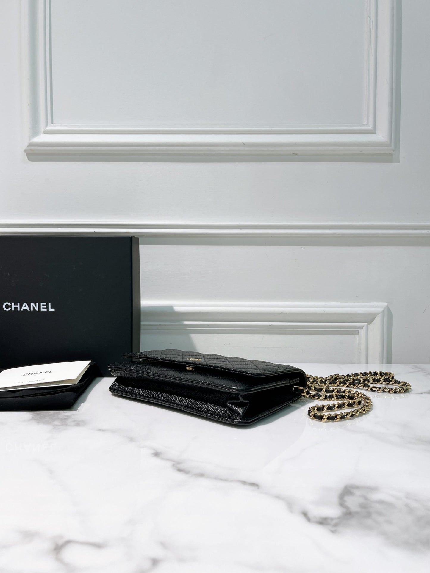 CHANEL WOC, Black/Gold