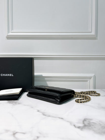 CHANEL WOC, Black/Gold