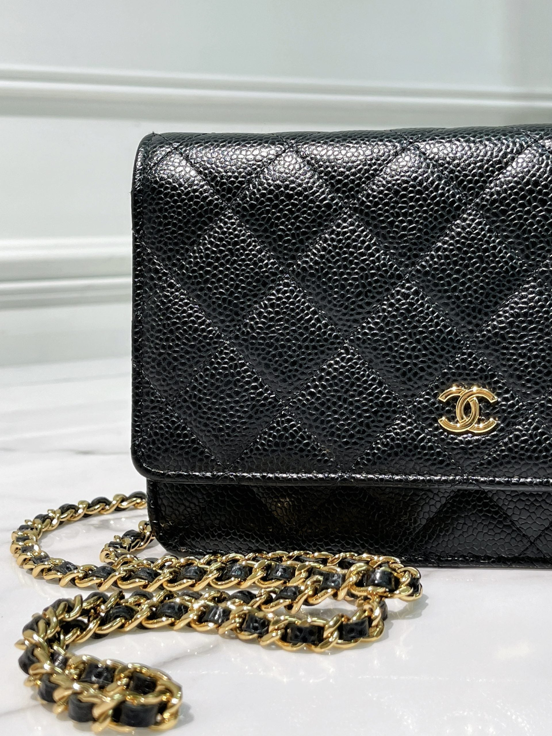 CHANEL WOC, Black/Gold