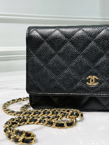 CHANEL WOC, Black/Gold