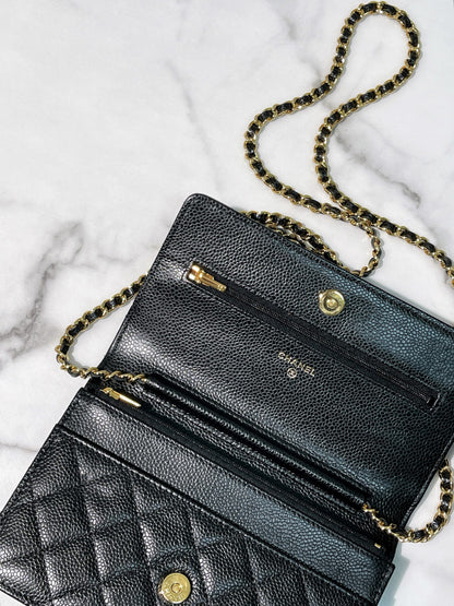 CHANEL WOC, Black/Gold