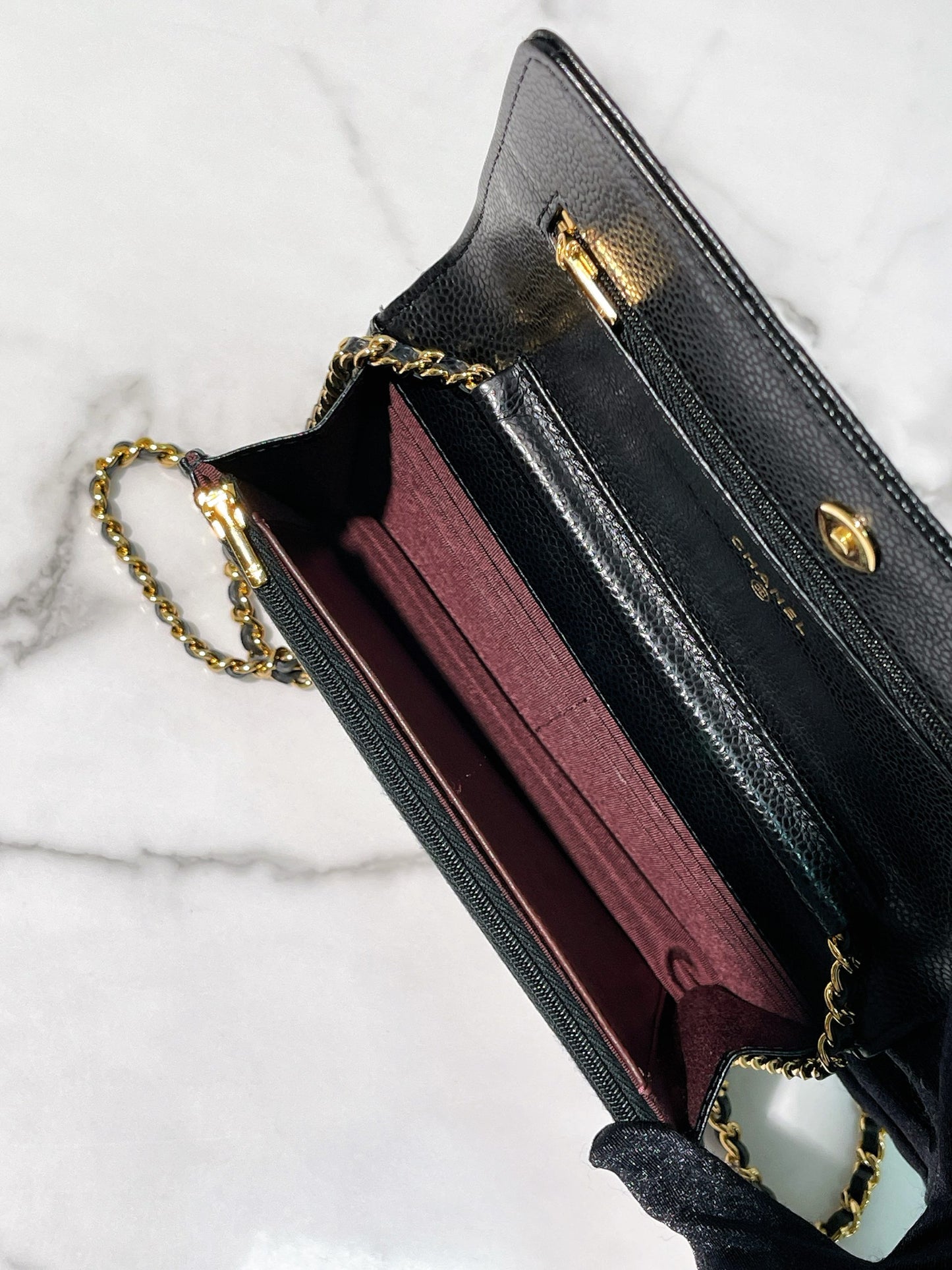 CHANEL WOC, Black/Gold