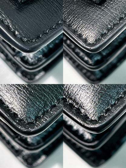 YSL SMALL SUNSET, Black/Silver