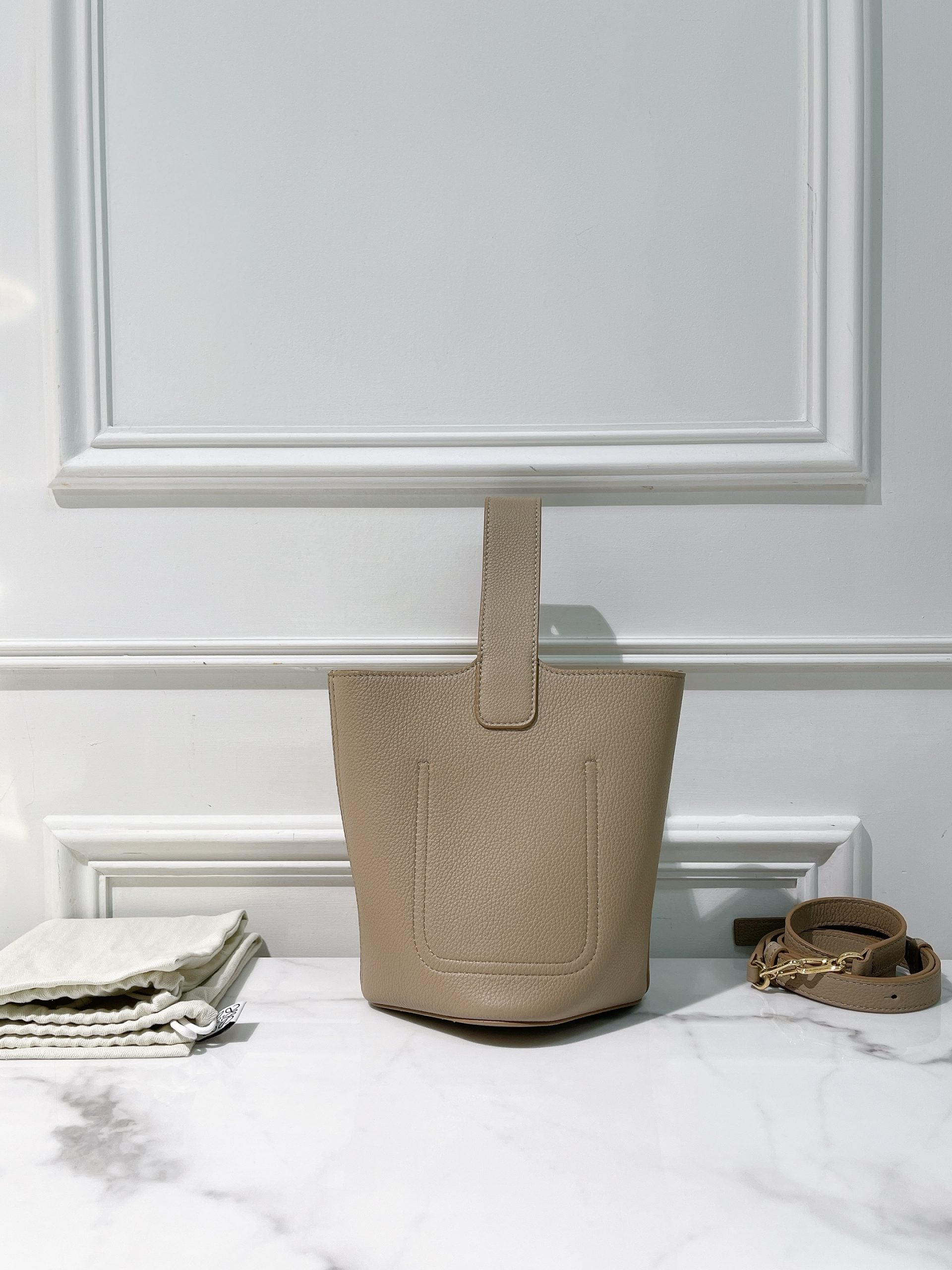 LOEWE MINI PEBBLE BUCKET BAG