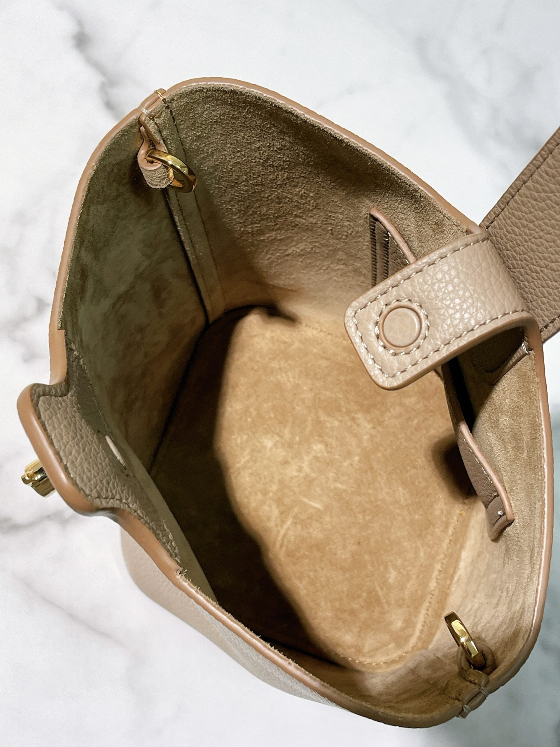 LOEWE MINI PEBBLE BUCKET BAG