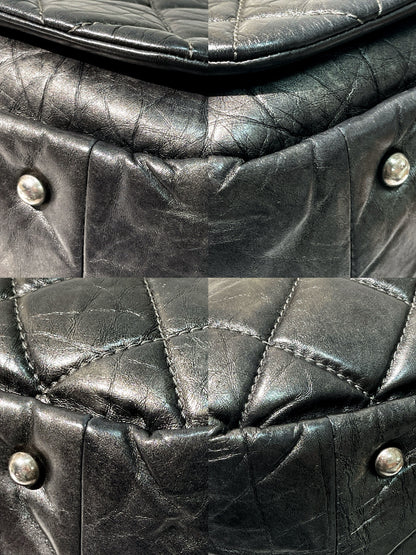 CHANEL FLAP, Black/Silver