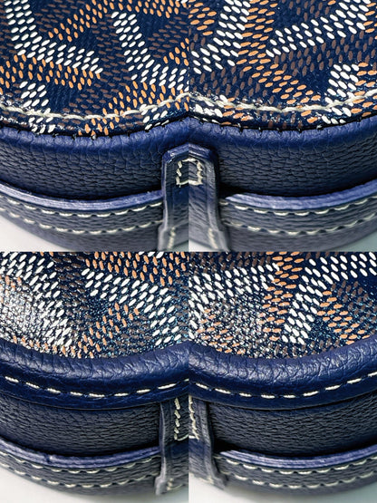 GOYARD BELVEDERE PM, Navy/Silver