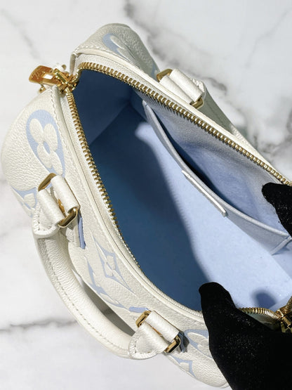 LV SPEEDY 20, White Blue/Gold