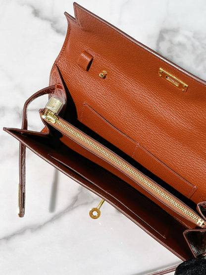 HERMES KELLY TO GO, Etrusque/Silver