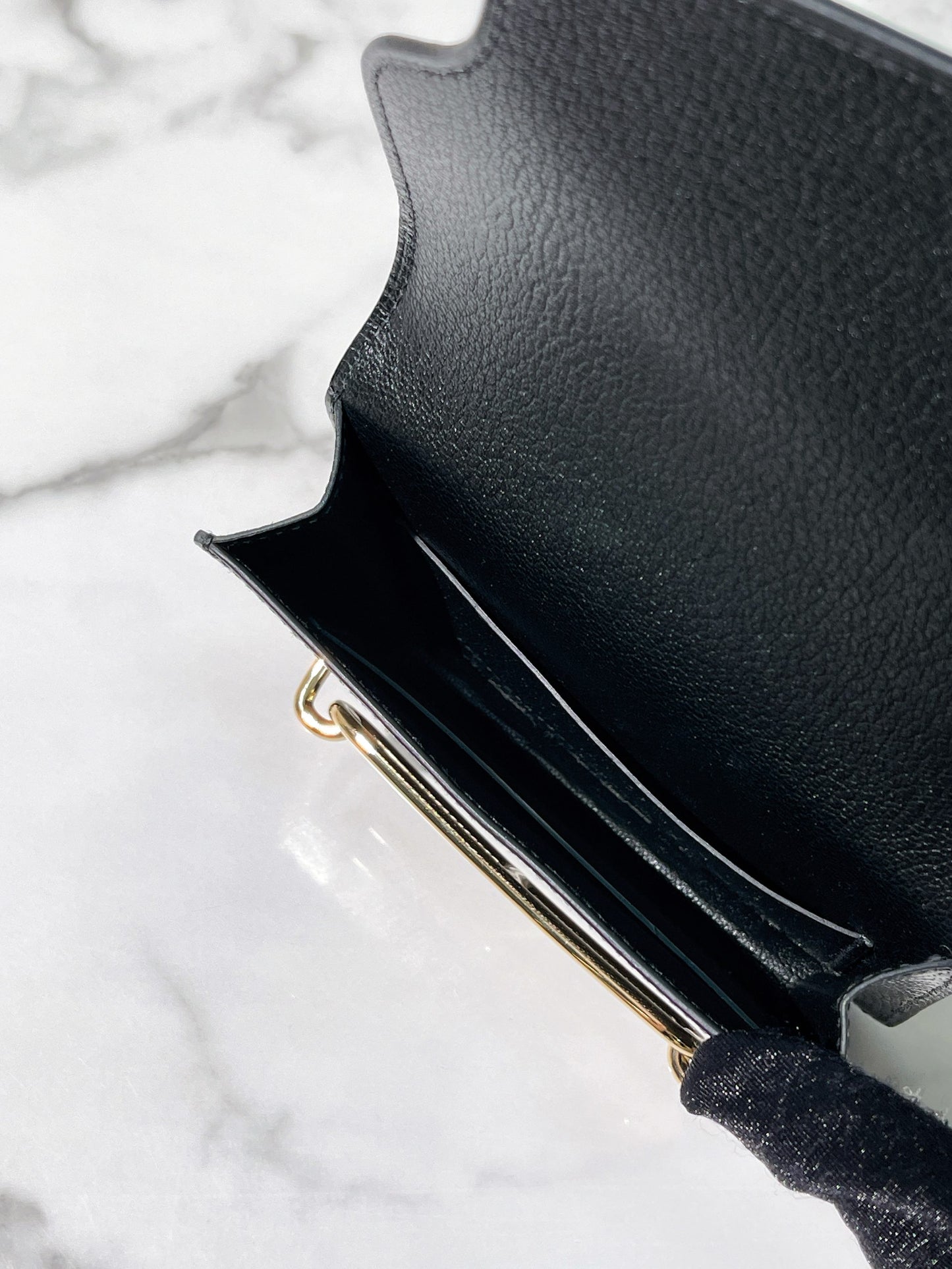 HERMES ROULIS SLIM, Black/Gold