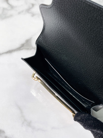 HERMES ROULIS SLIM, Black/Gold