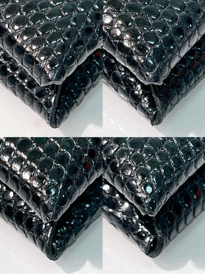 HERMES CALVI CARD HOLDER, Black/Silver