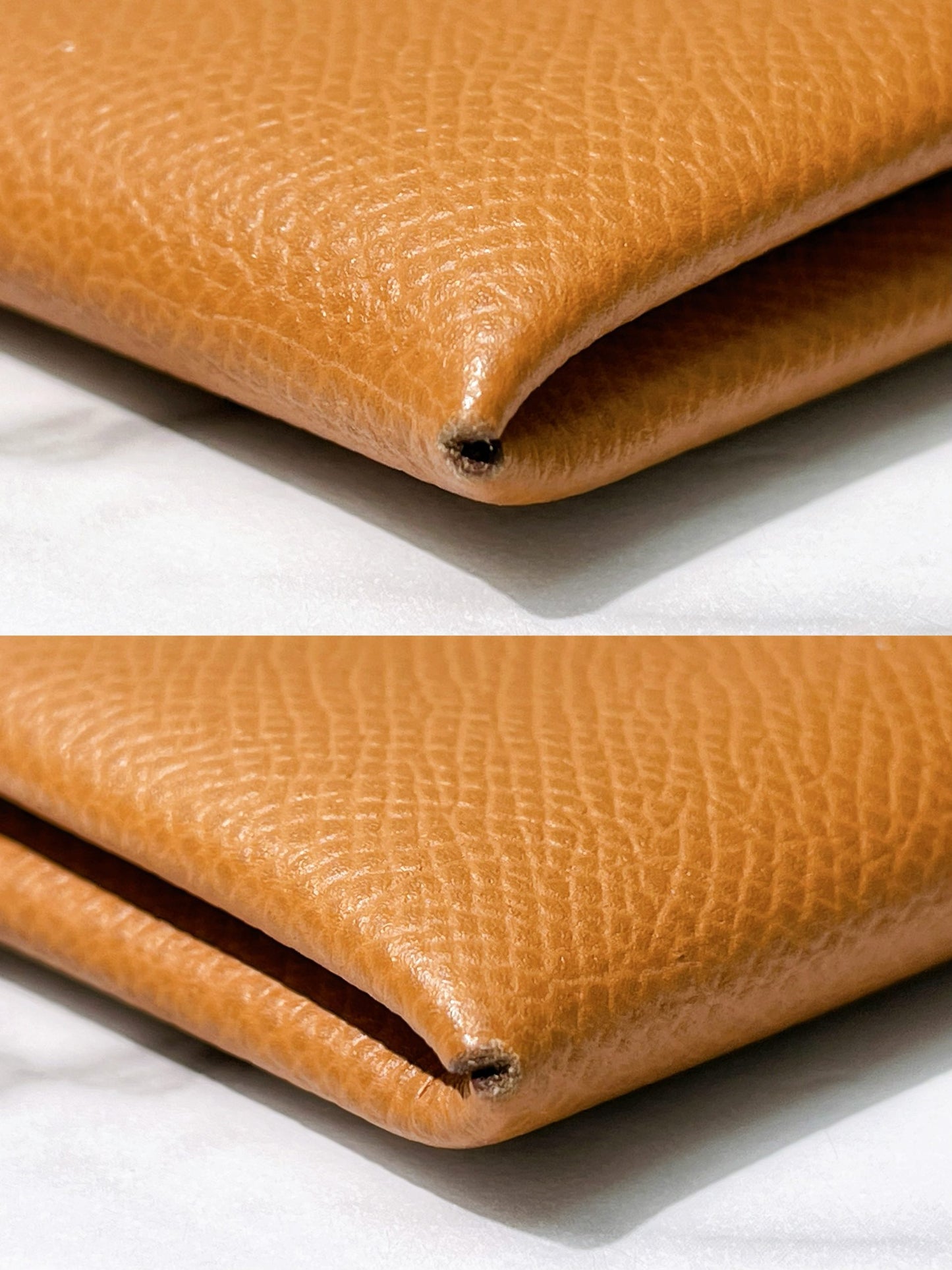 HERMES CALVI CARD HOLDER, Gold/Silver