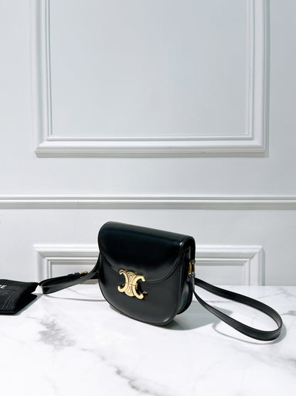 CELINE BESACE CLEA, Black/Gold