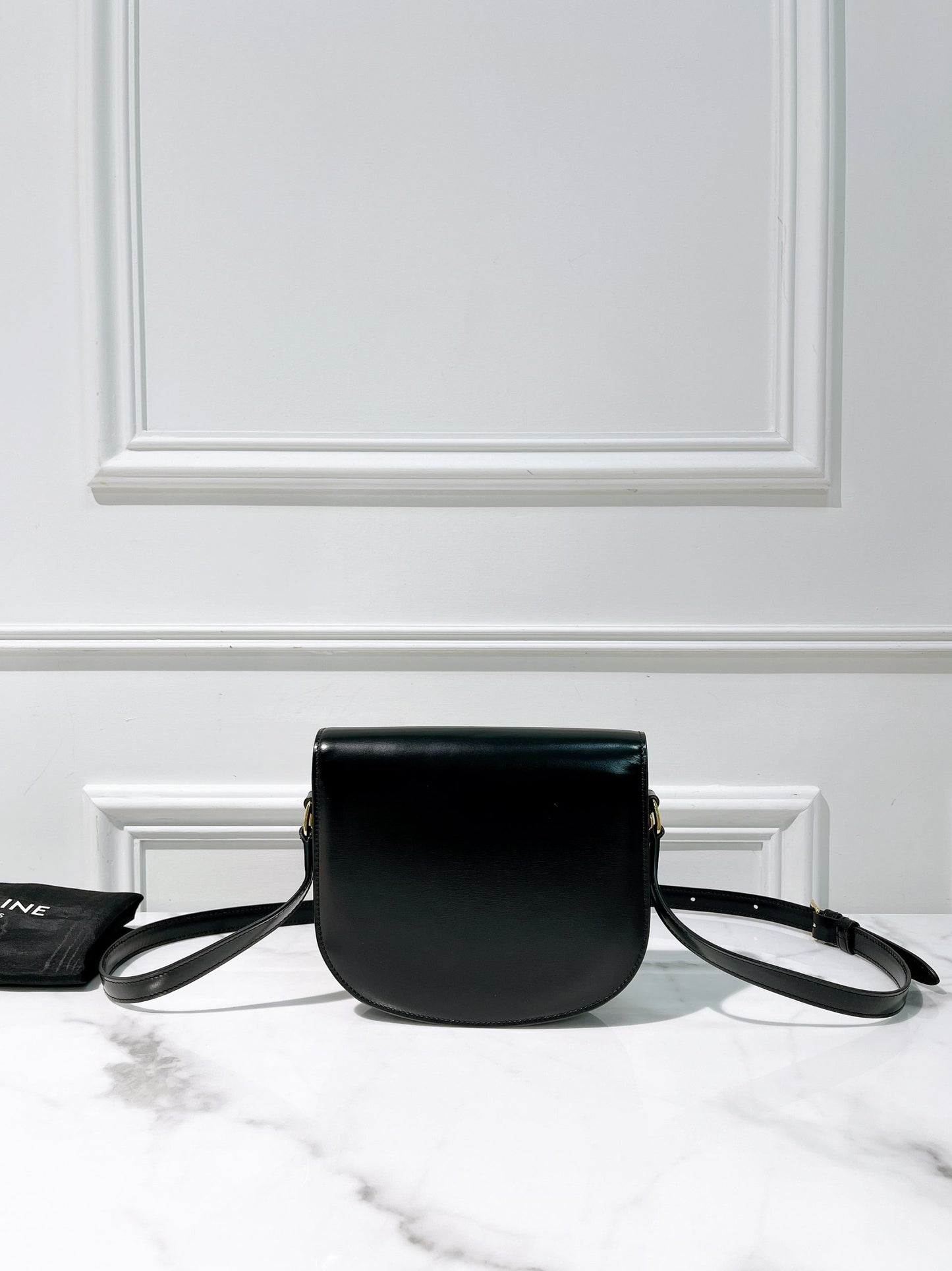 CELINE BESACE CLEA, Black/Gold