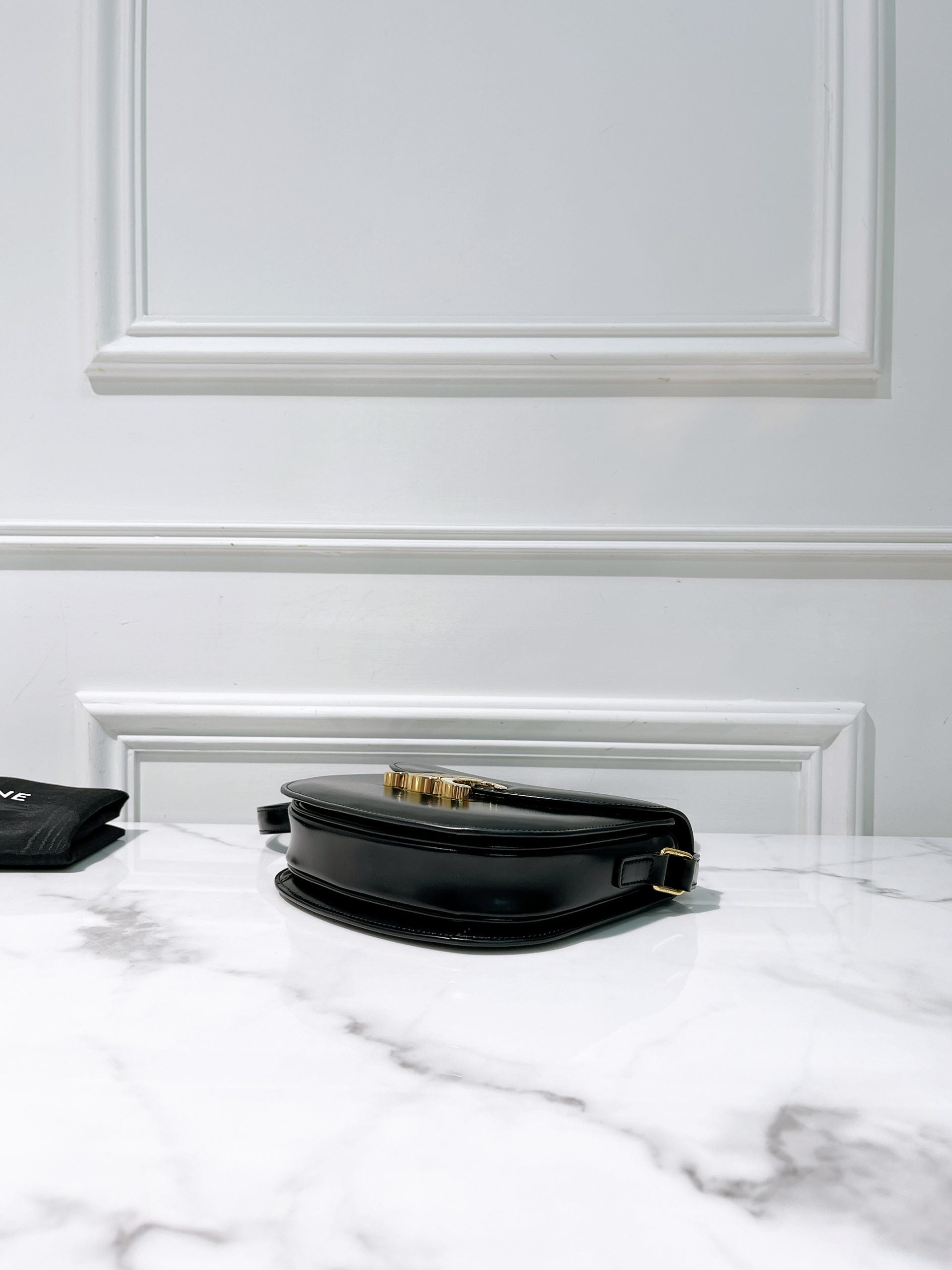 CELINE BESACE CLEA, Black/Gold