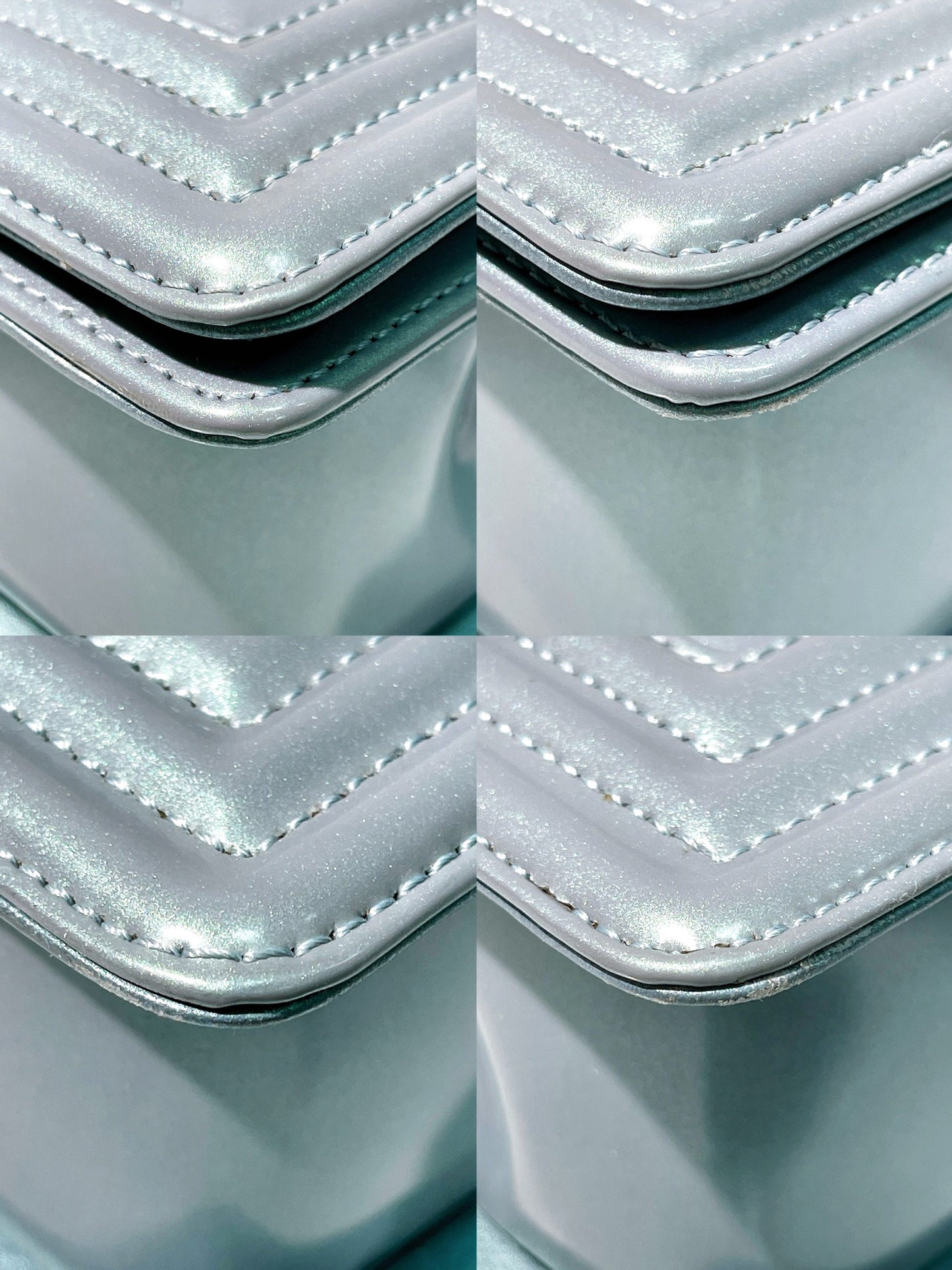 CHANEL SMALL LEBOY, Blue/Gold