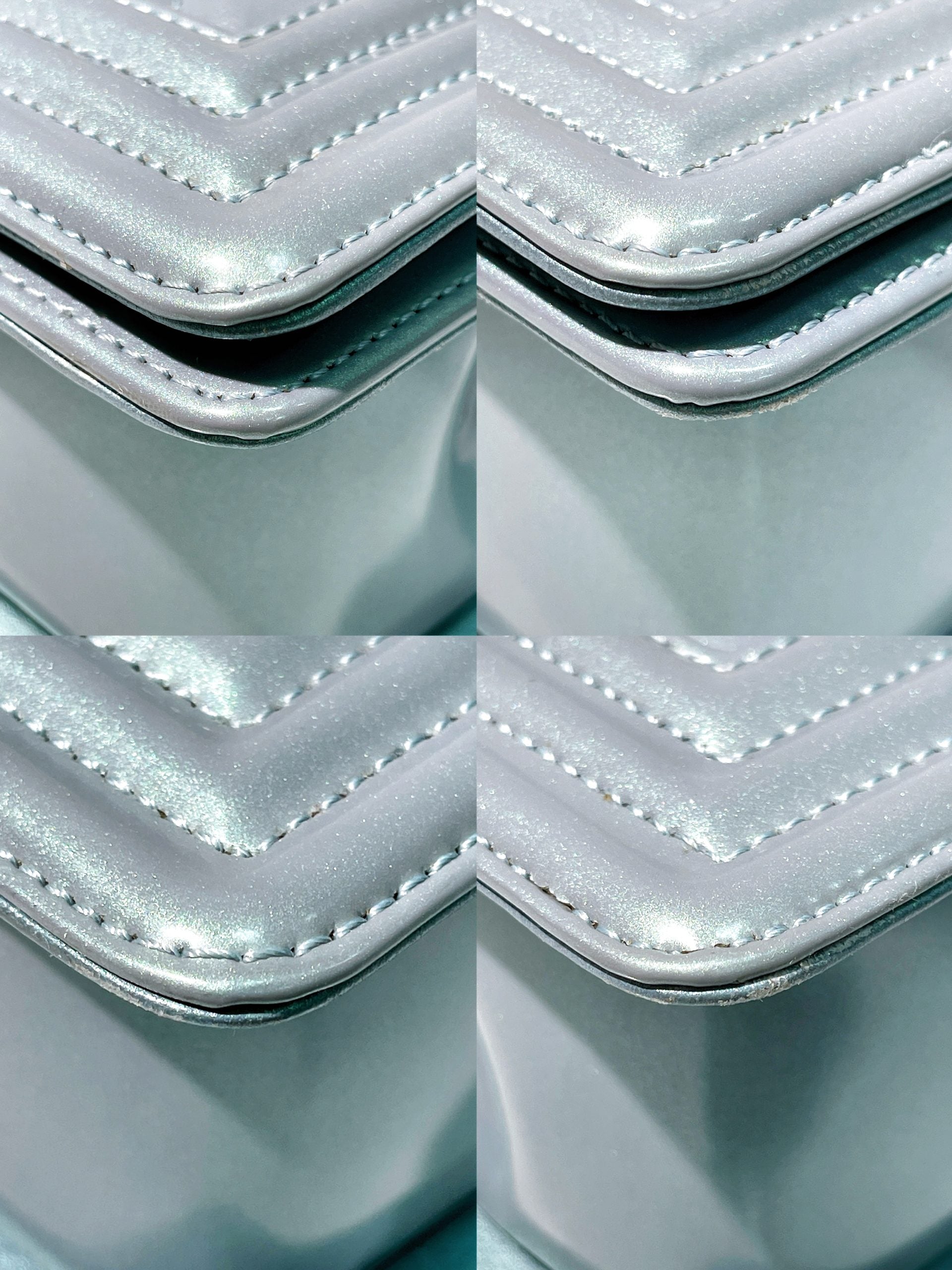 CHANEL SMALL LEBOY, Blue/Gold