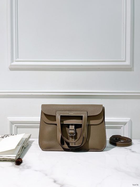 HERMES HALZAN 25, Etoupe/Silver