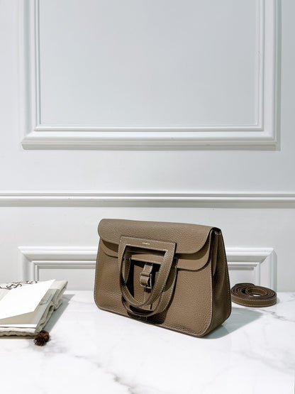 HERMES HALZAN 25, Etoupe/Silver