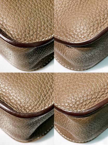 HERMES HALZAN 25, Etoupe/Silver