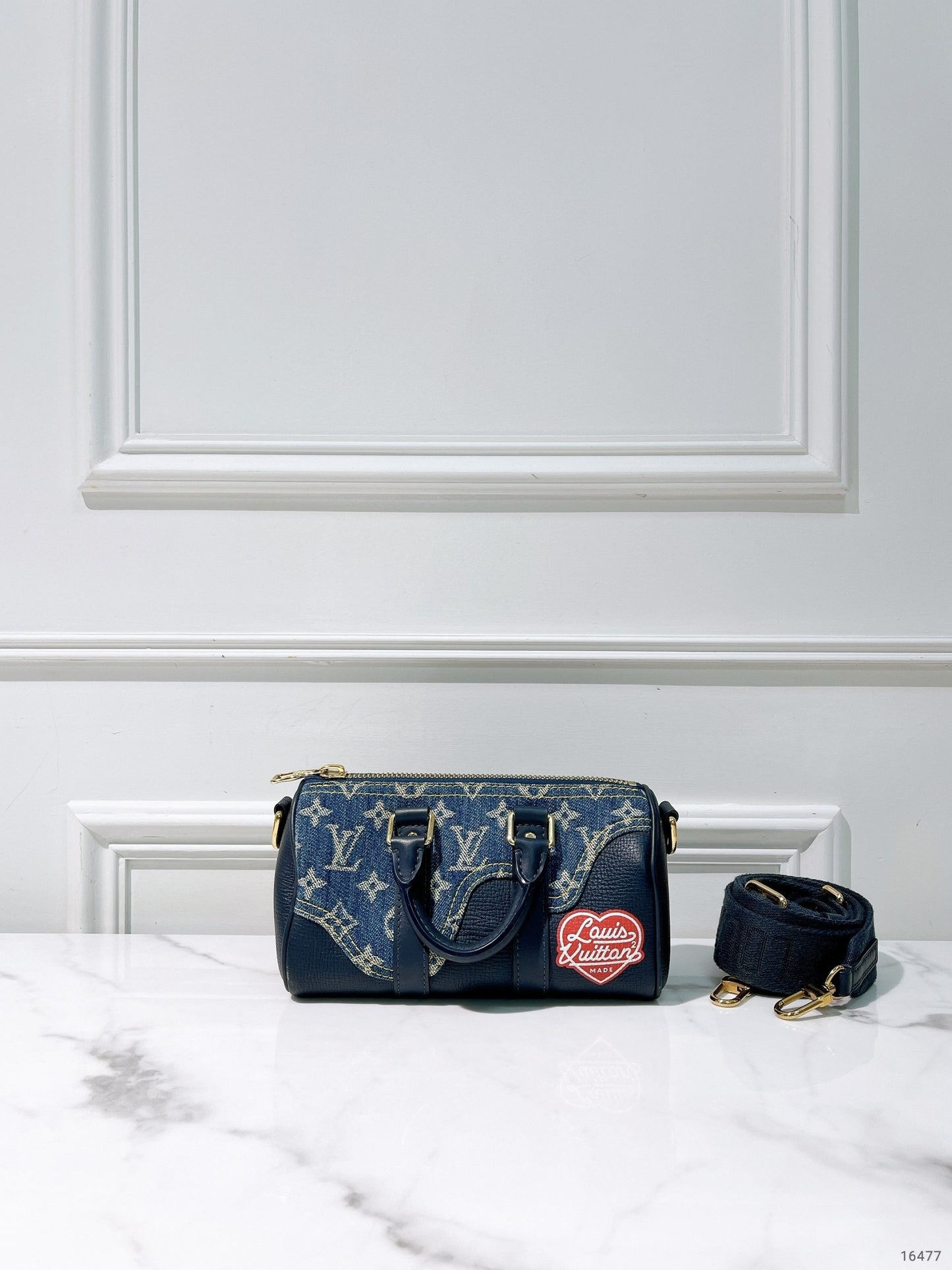 LV KEEPALL XS, Denim