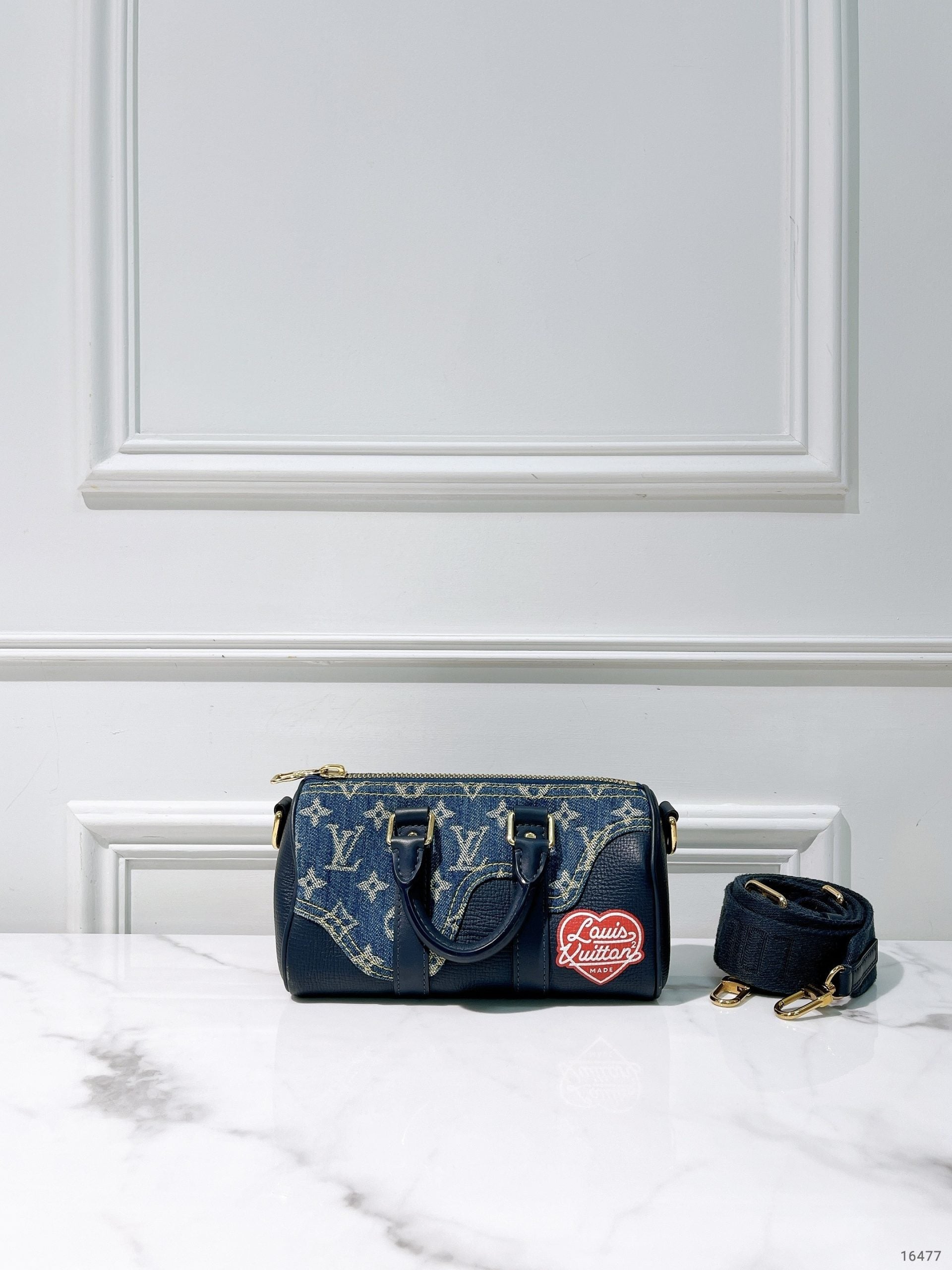 LV KEEPALL XS, Denim