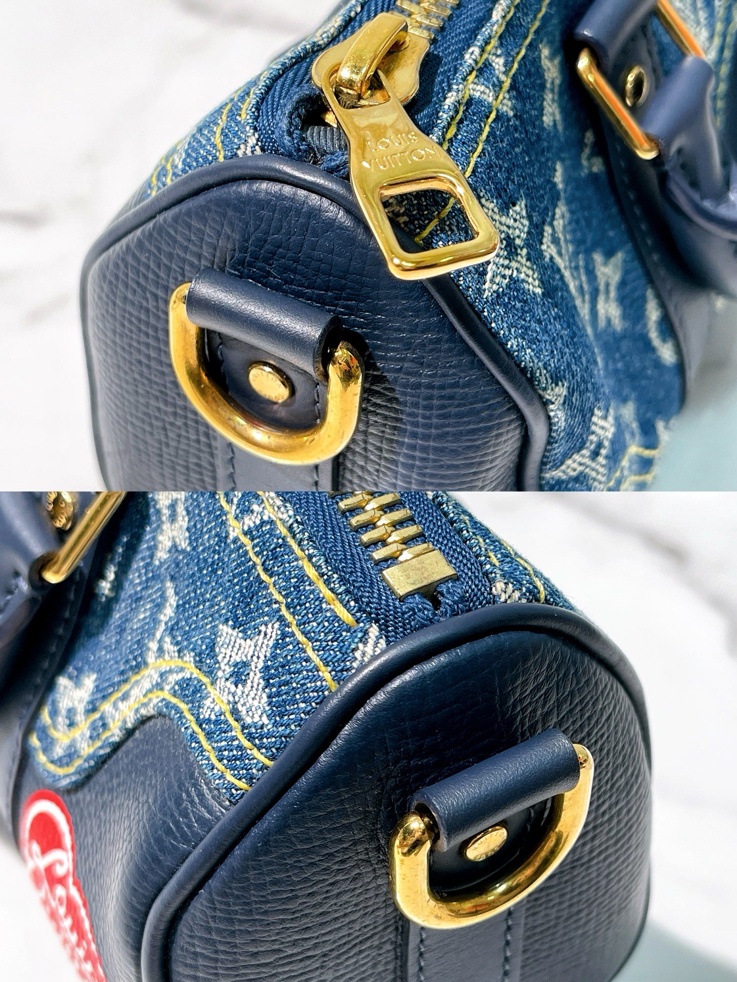 LV KEEPALL XS, Denim