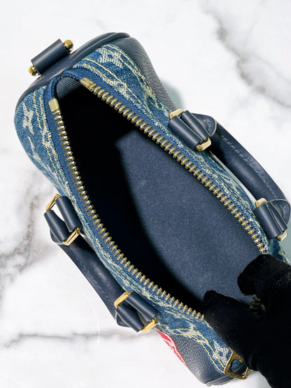 LV KEEPALL XS, Denim