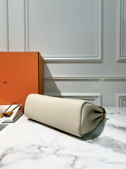 HERMES HERBAG 31, Beton/Ebene/Nature Sable/Noir/Gold