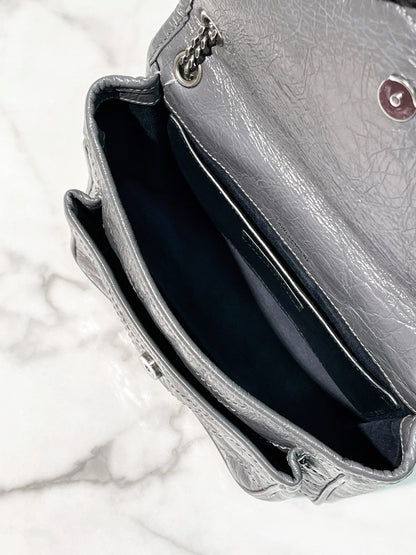 YSL NIKI BABY, Grey/Silver