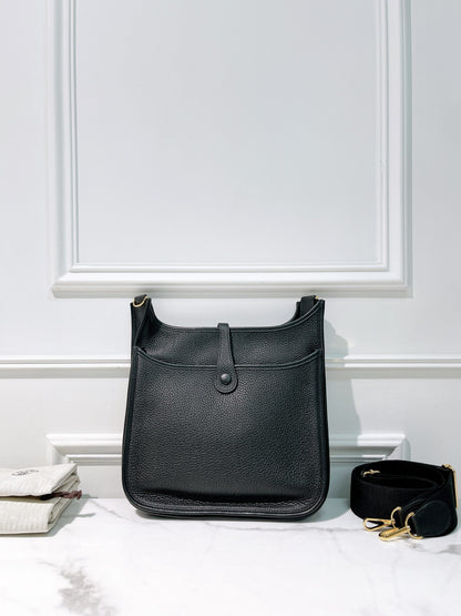 HERMES EVELYNE 29, Black/Gold