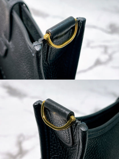 HERMES EVELYNE 29, Black/Gold