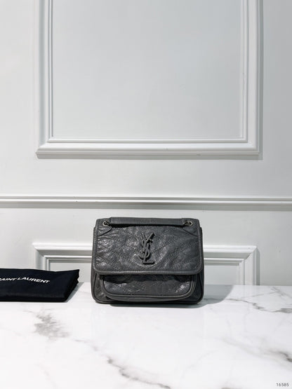 YSL NIKI BABY, Grey/Silver