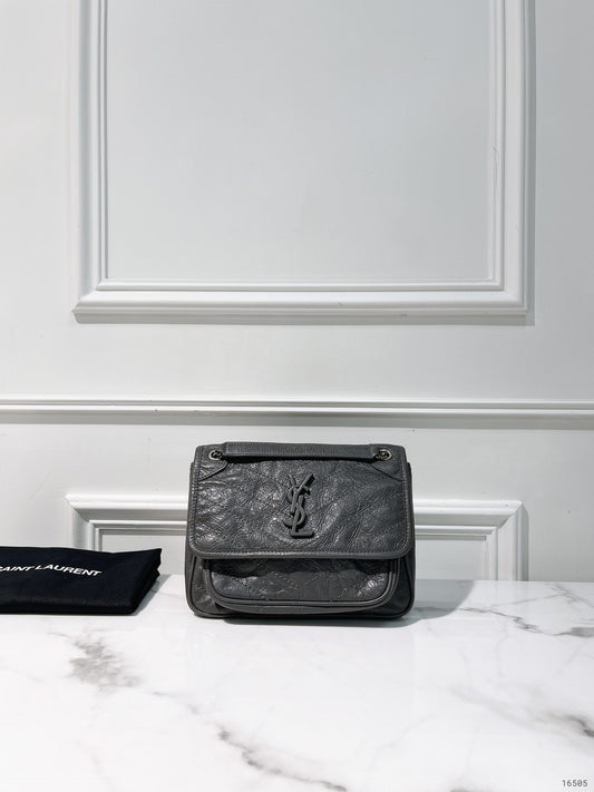 YSL NIKI BABY, Grey/Silver