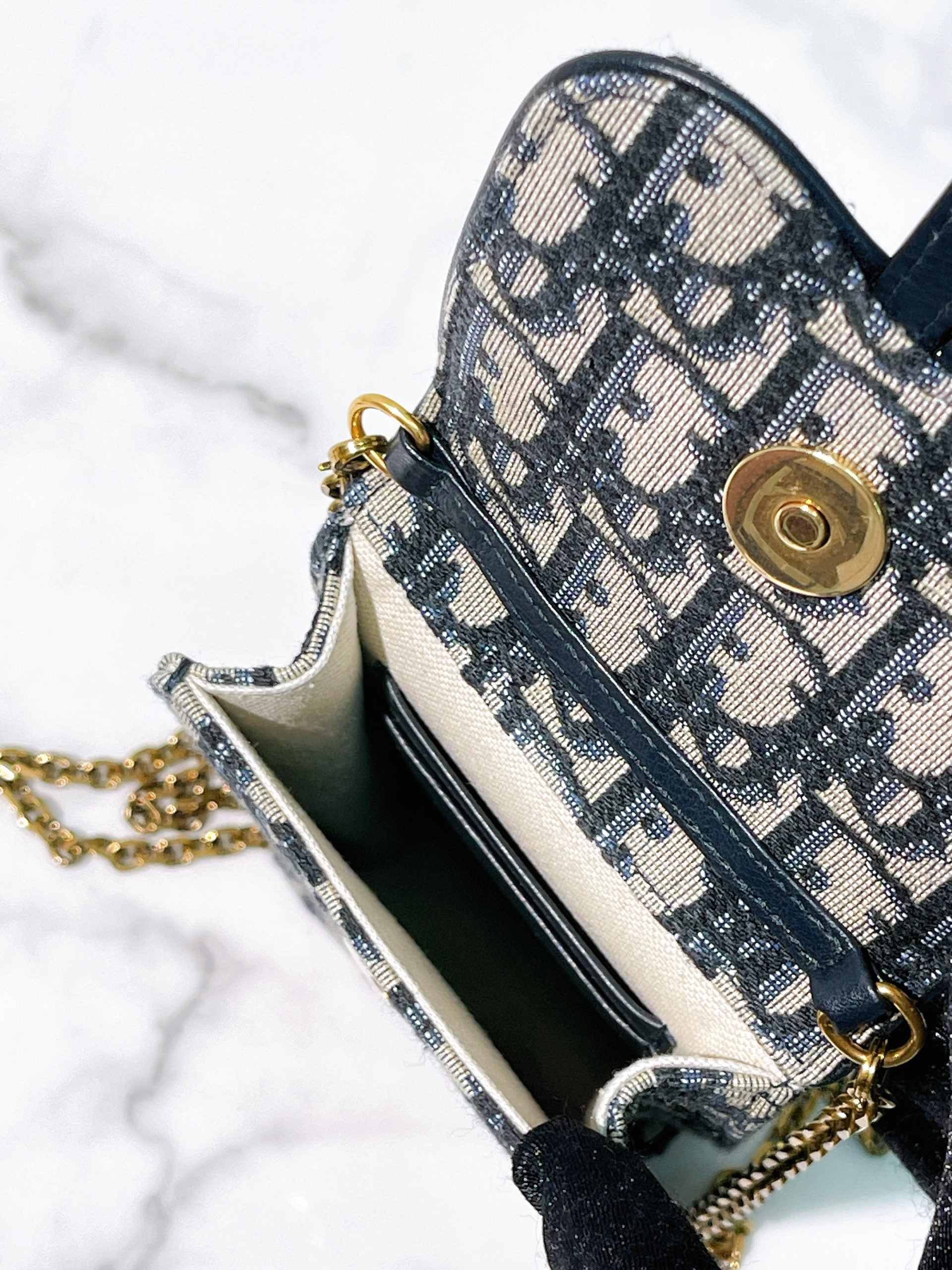 DIOR SADDLE PHONE BAG