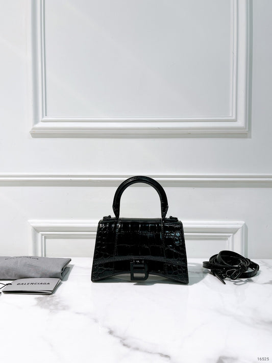 BALENCIAGA HOURGLASS XS, So Black