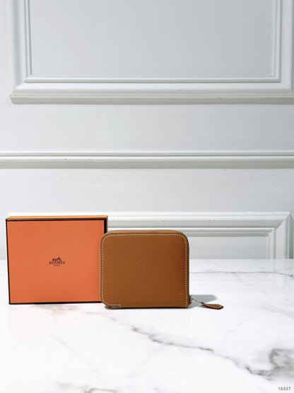 HERMES SILK IN COMPACT WALLET