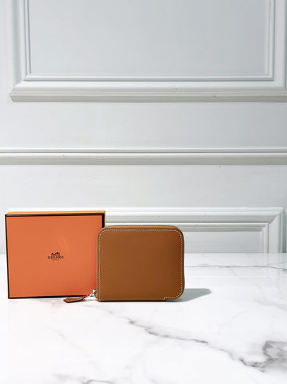 HERMES SILK IN COMPACT WALLET