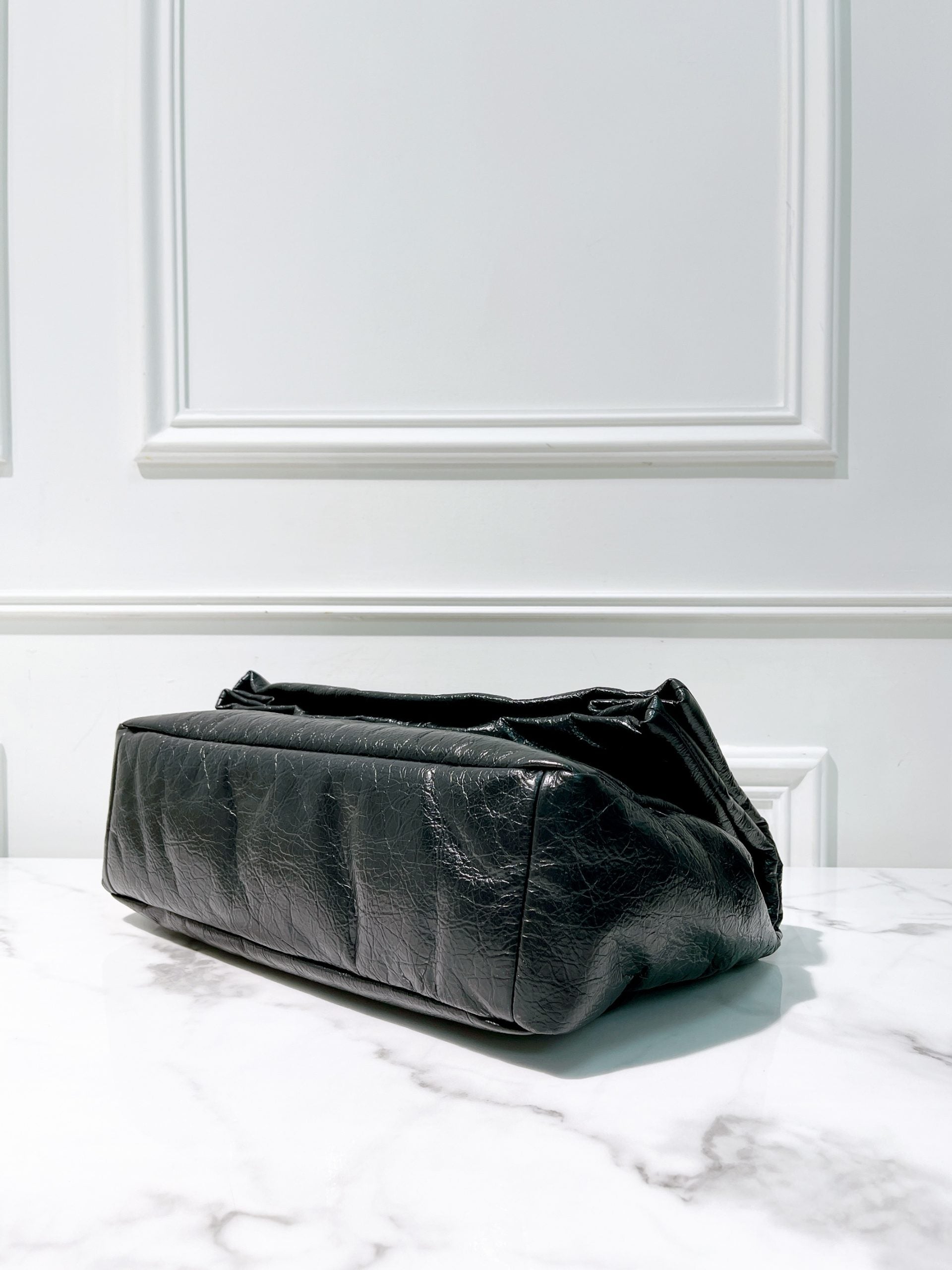 BALENCIAGA MEDIUM MONACO, Black/Silver