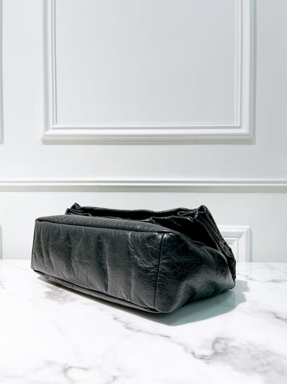 BALENCIAGA MEDIUM MONACO, Black/Silver