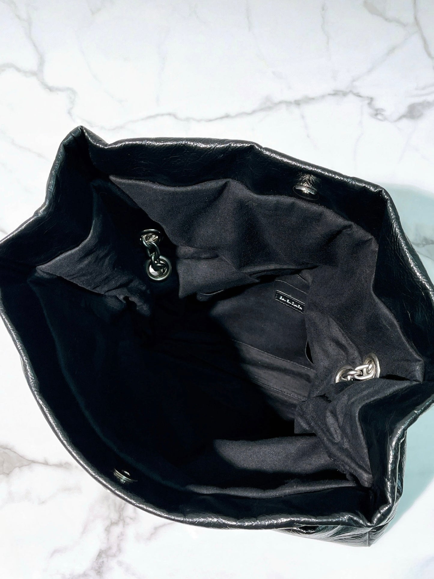 BALENCIAGA MEDIUM MONACO, Black/Silver