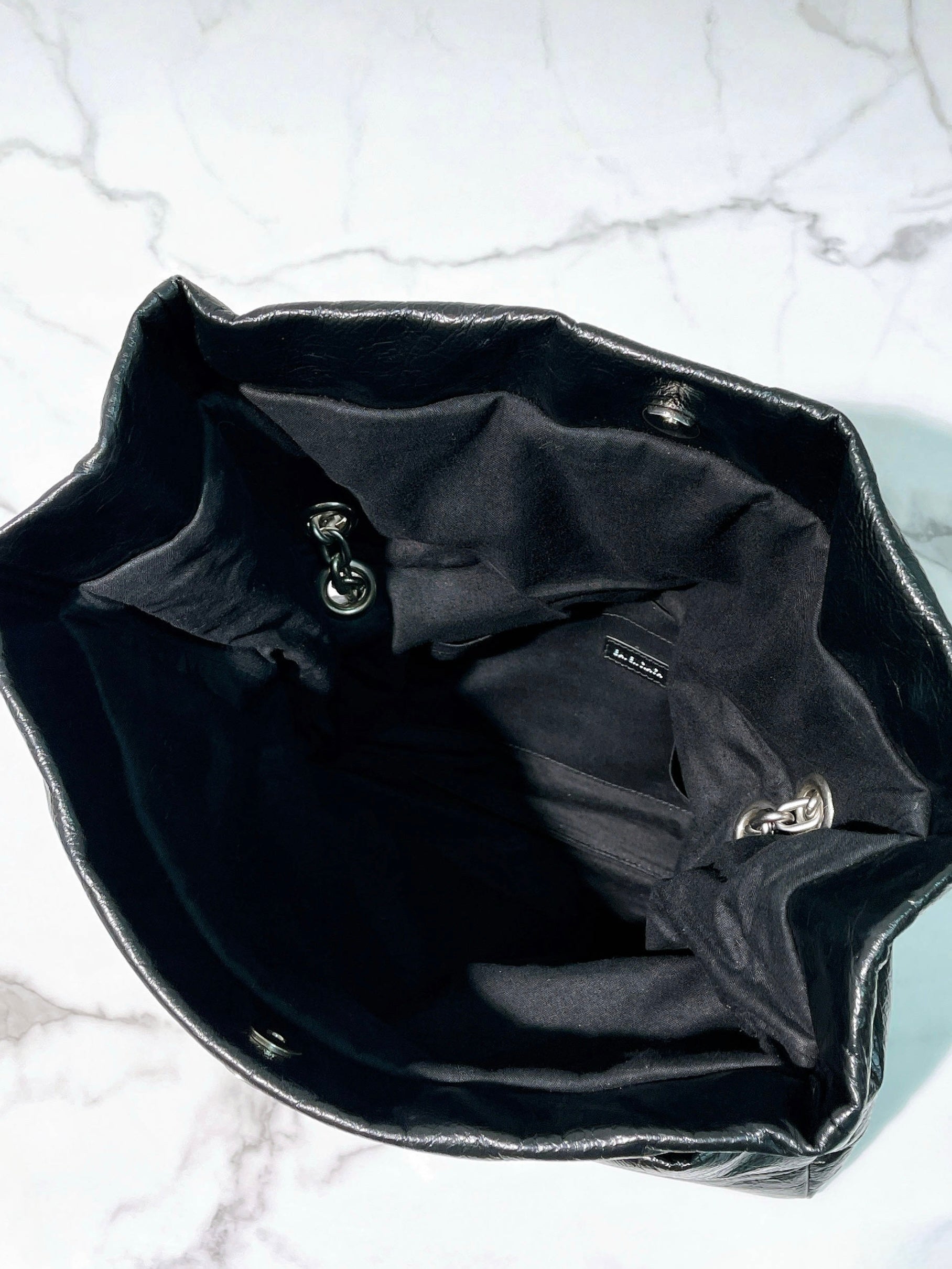 BALENCIAGA MEDIUM MONACO, Black/Silver