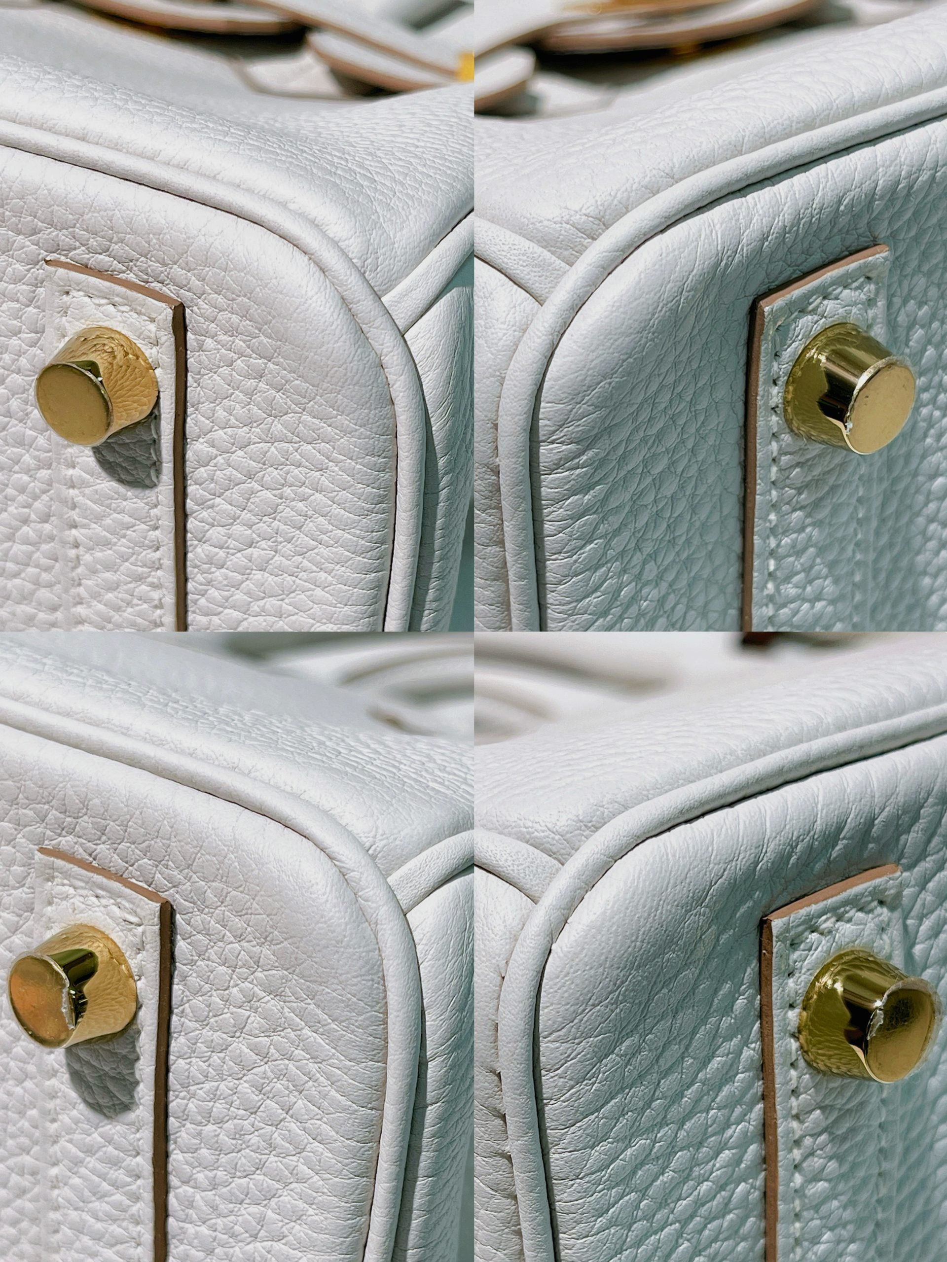 HERMES BIRKIN 25, Gris Pale/Gold