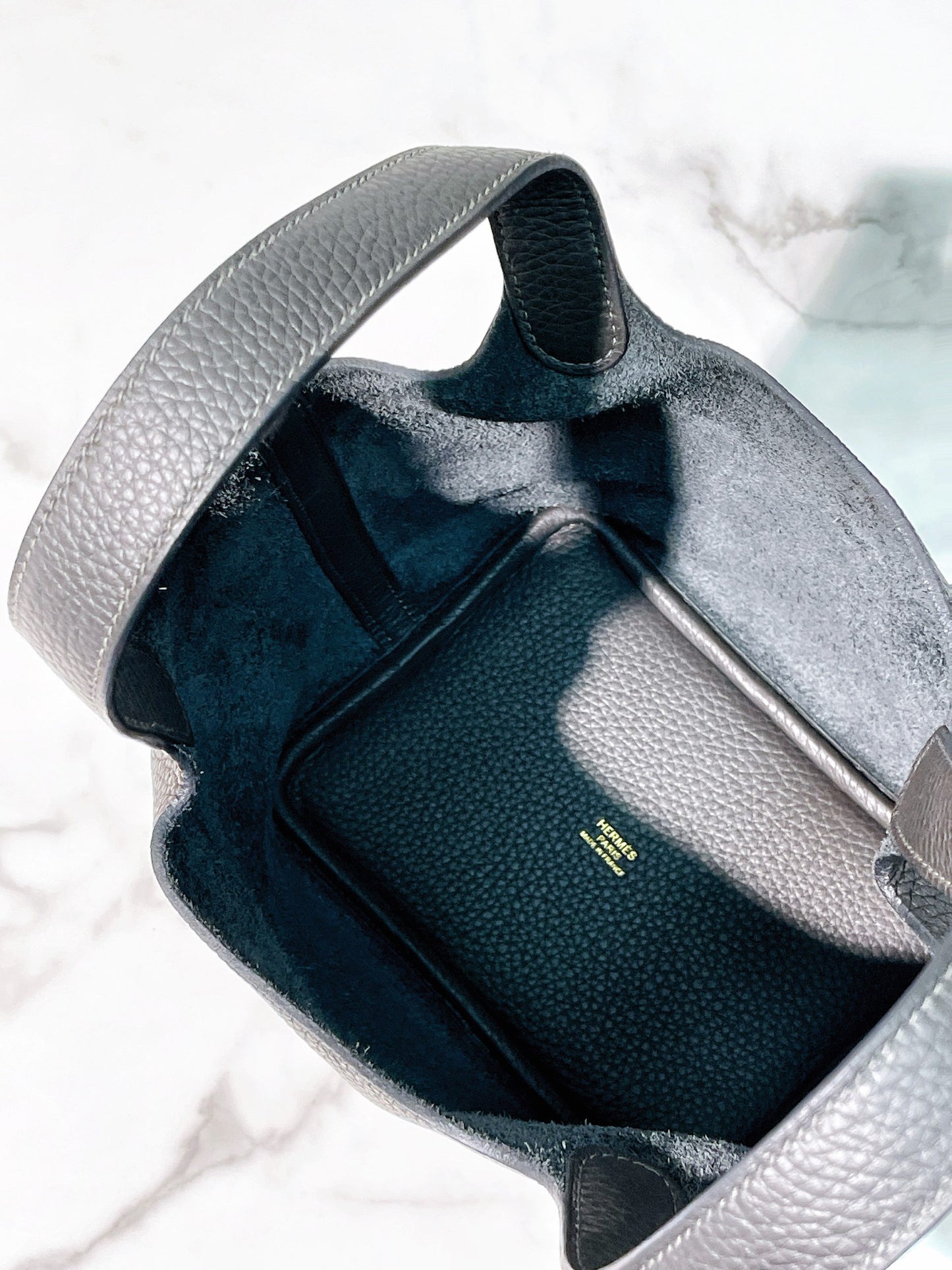 HERMES PICOTIN 18, Dark Bronze/Gold