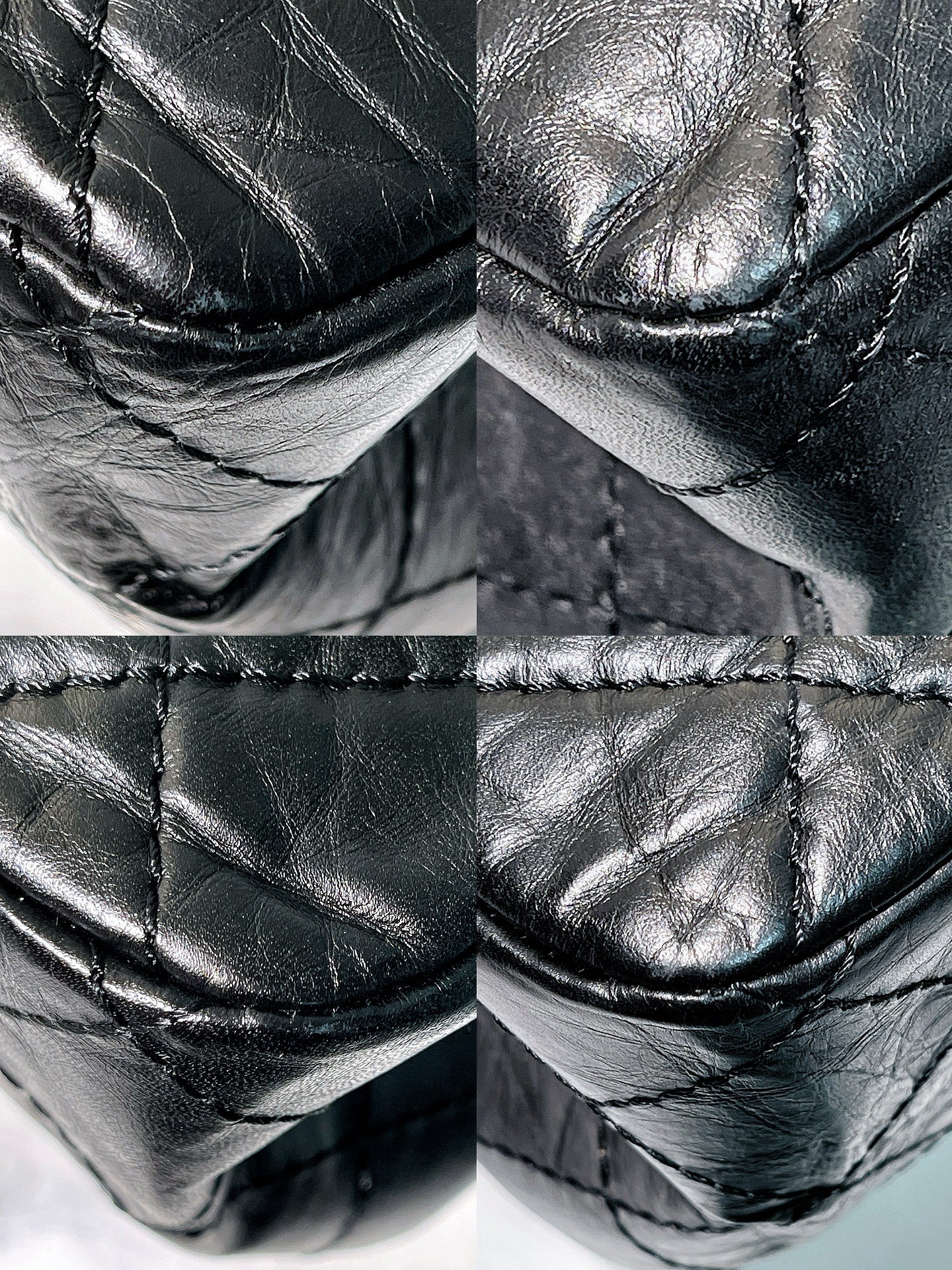 CHANEL 2.55 LARGE, Black/Silver